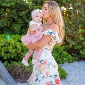 Vici floral dress off the shoulder